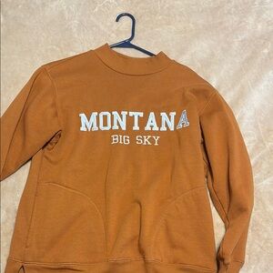 Montana Big Sky Men's Orange Sweater